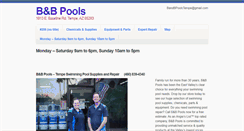 Desktop Screenshot of bandbpoolsonline.com