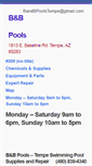 Mobile Screenshot of bandbpoolsonline.com